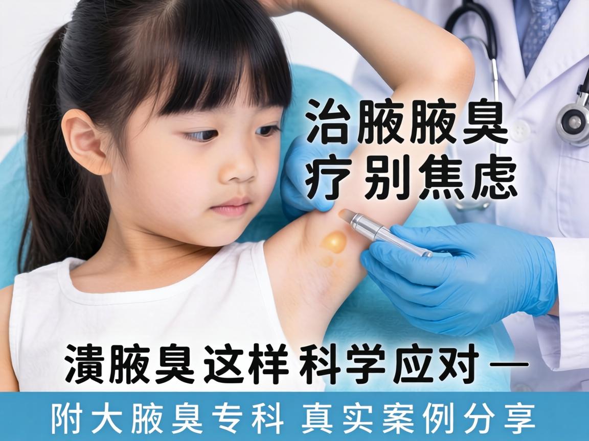 腋臭治疗别焦虑，女孩腋臭这样科学应对—附大腋臭专科真实案例分享