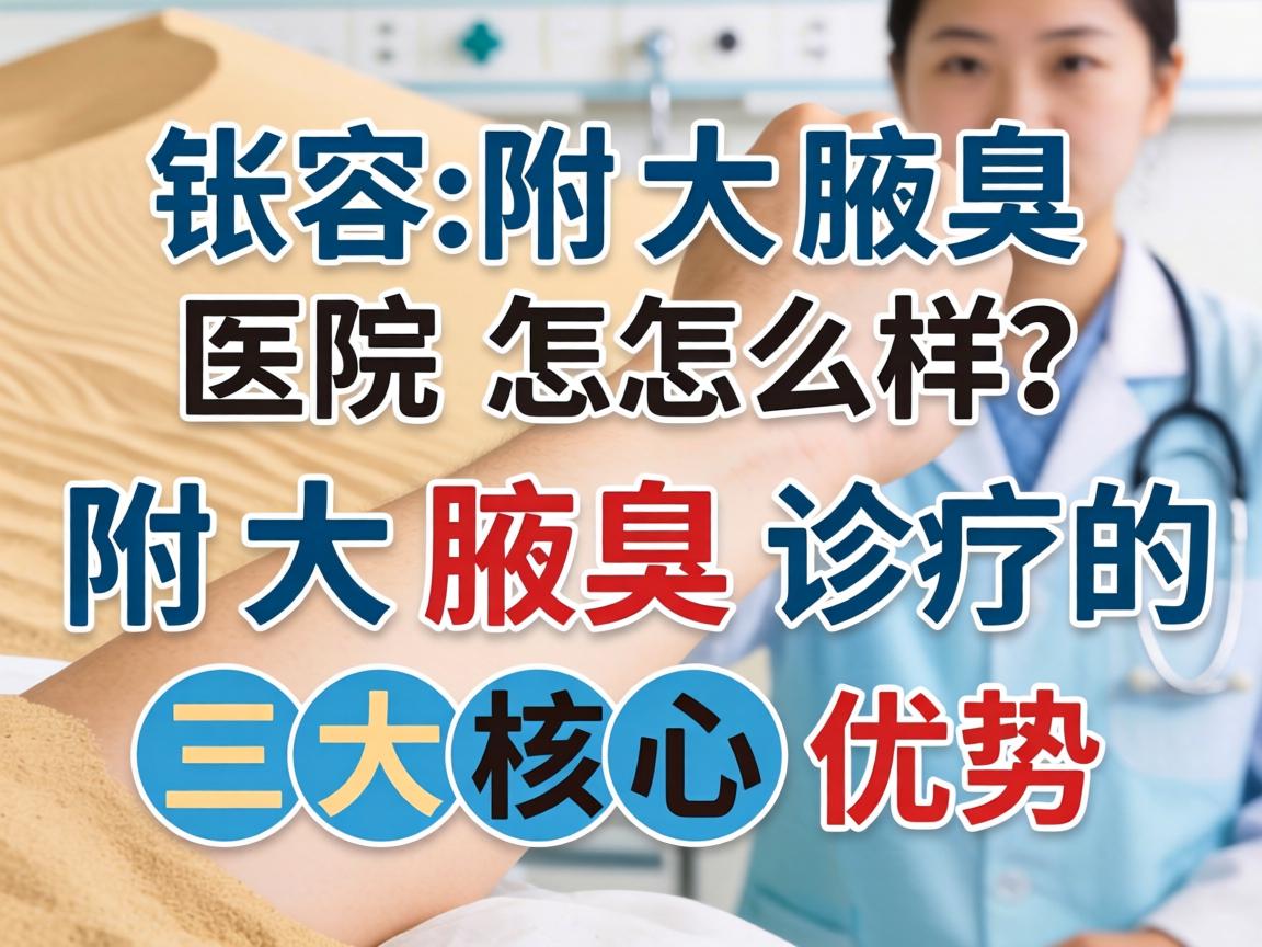 长沙附大腋臭医院怎么样？解析附大腋臭诊疗的三大核心优势