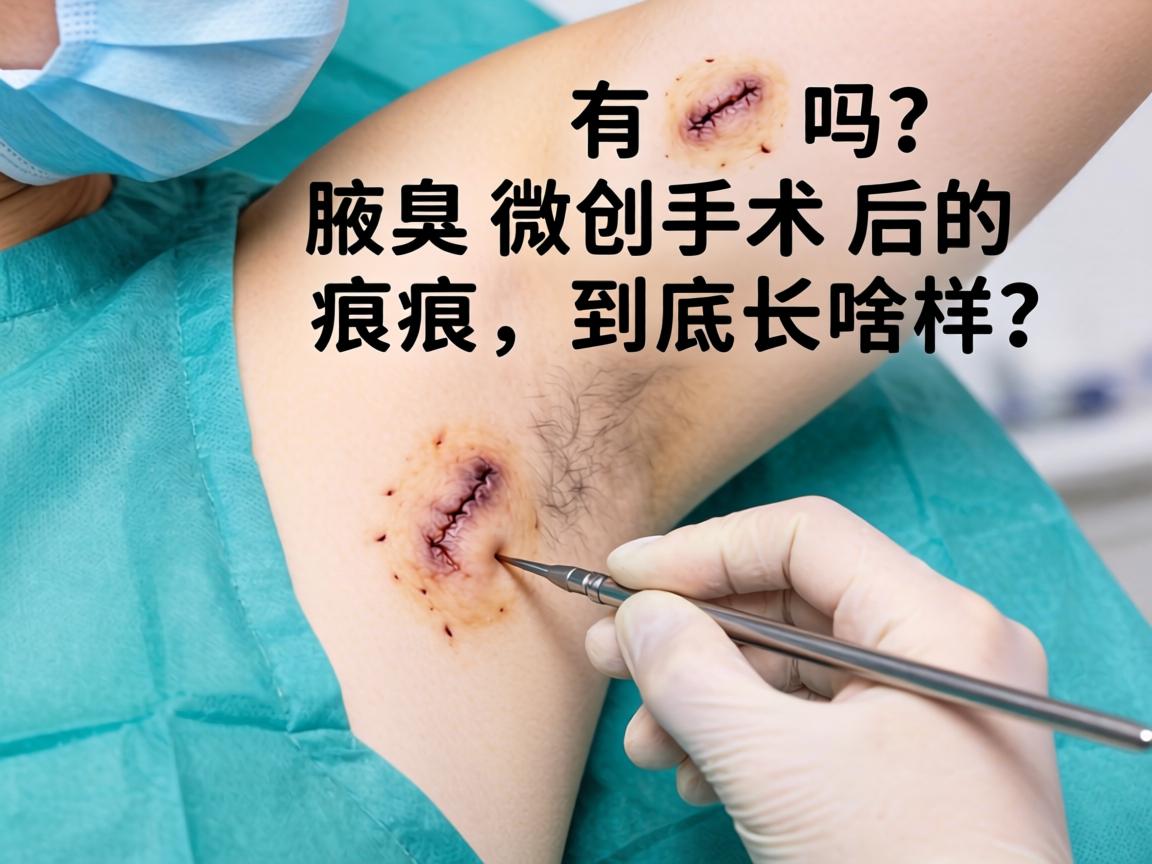 腋臭微创手术有疤吗？腋臭微创手术后的疤痕，到底长啥样？