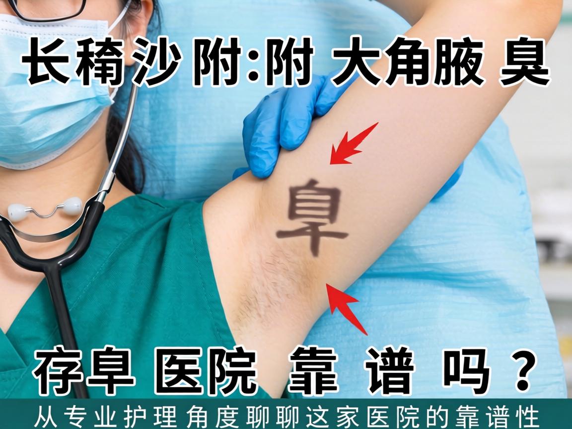 长沙附大腋臭医院靠谱吗？从专业护理角度聊聊这家医院的靠谱性