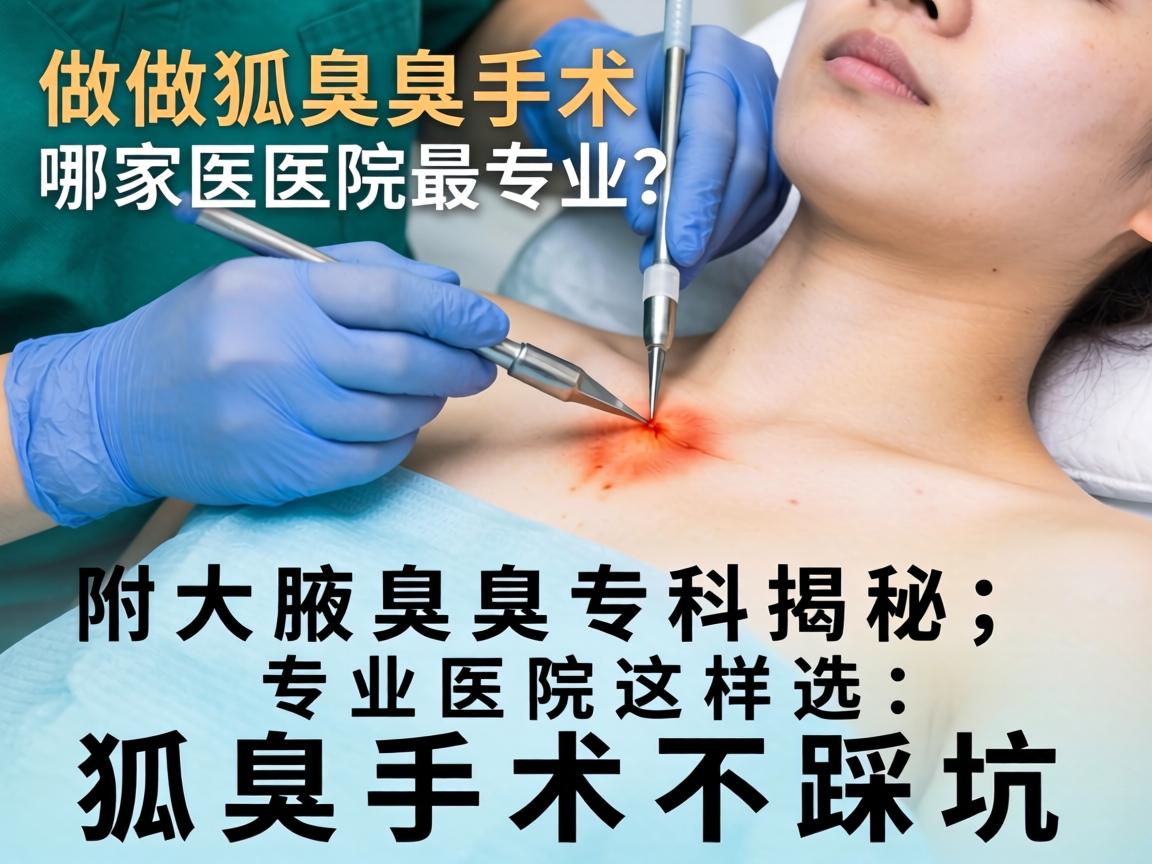 做狐臭手术哪家医院最专业？附大腋臭专科揭秘，专业医院这样选，狐臭手术不踩坑