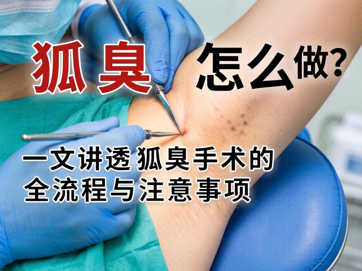 狐臭手术怎么做？一文讲透狐臭手术的全流程与注意事项
