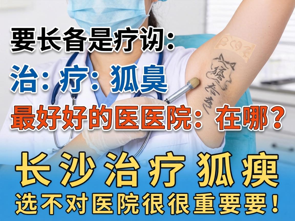 长沙治疗狐臭最好的医院在哪？长沙治疗狐臭选对医院很重要！