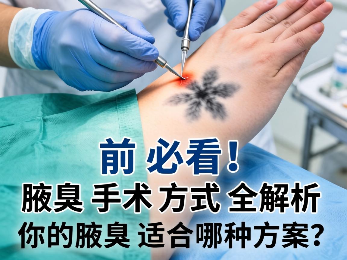 腋臭手术前必看！腋臭手术方式全解析，你的腋臭适合哪种方案？