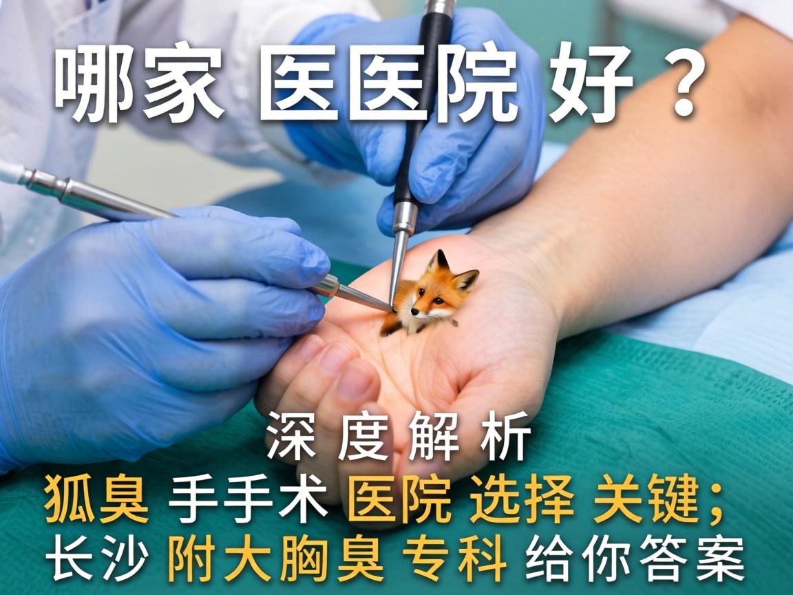 狐臭手术哪家医院好？深度解析狐臭手术医院选择关键，长沙附大腋臭专科给你答案