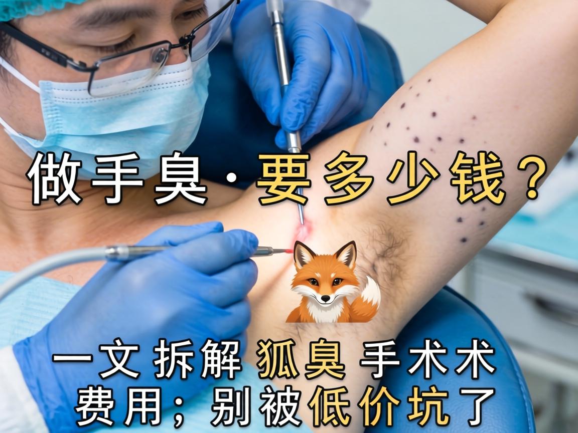 狐臭做手术要多少钱？一文拆解狐臭手术费用，别被低价坑了