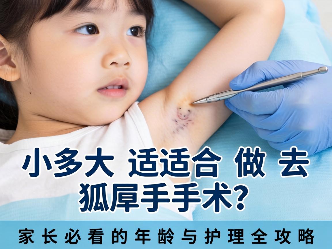 小孩多大适合做去狐臭手术？家长必看的年龄与护理全攻略