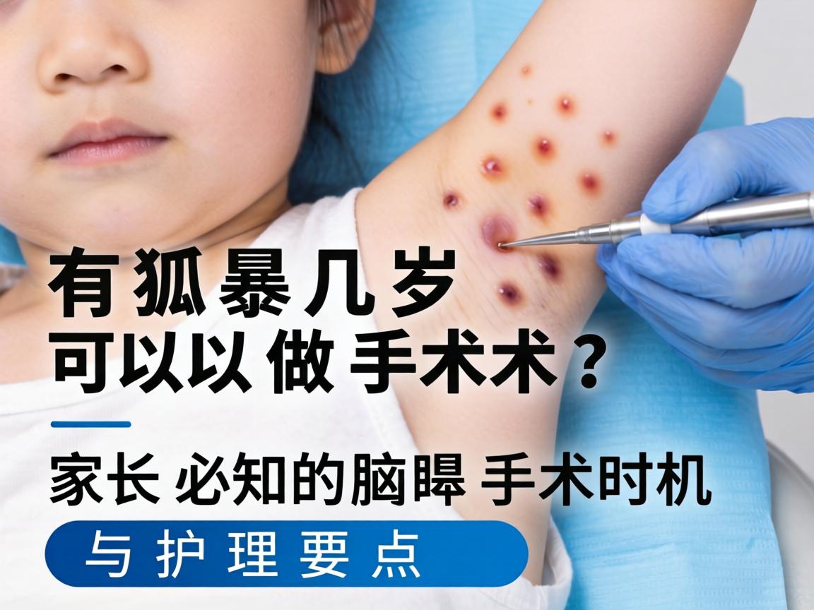 儿童有狐臭几岁可以做手术？家长必知的腋臭手术时机与护理要点