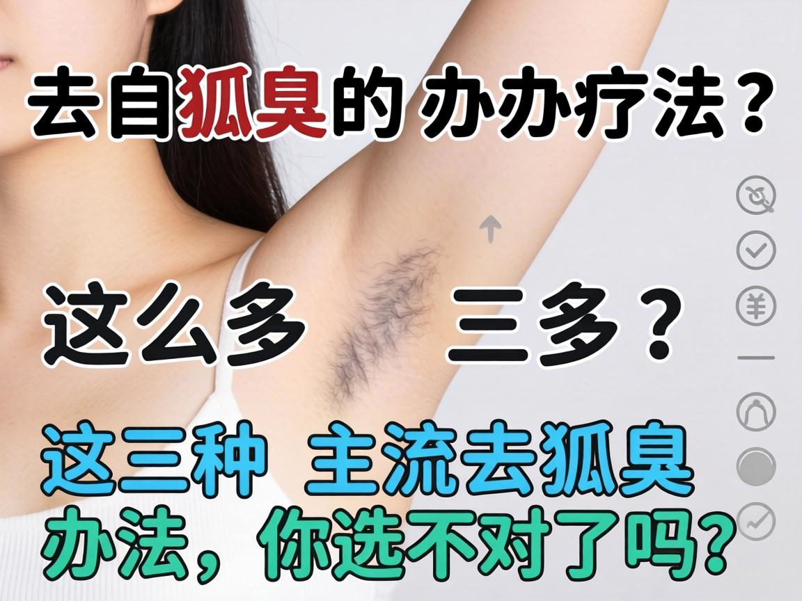 去狐臭的办法这么多？这三种主流去狐臭办法，你选对了吗？