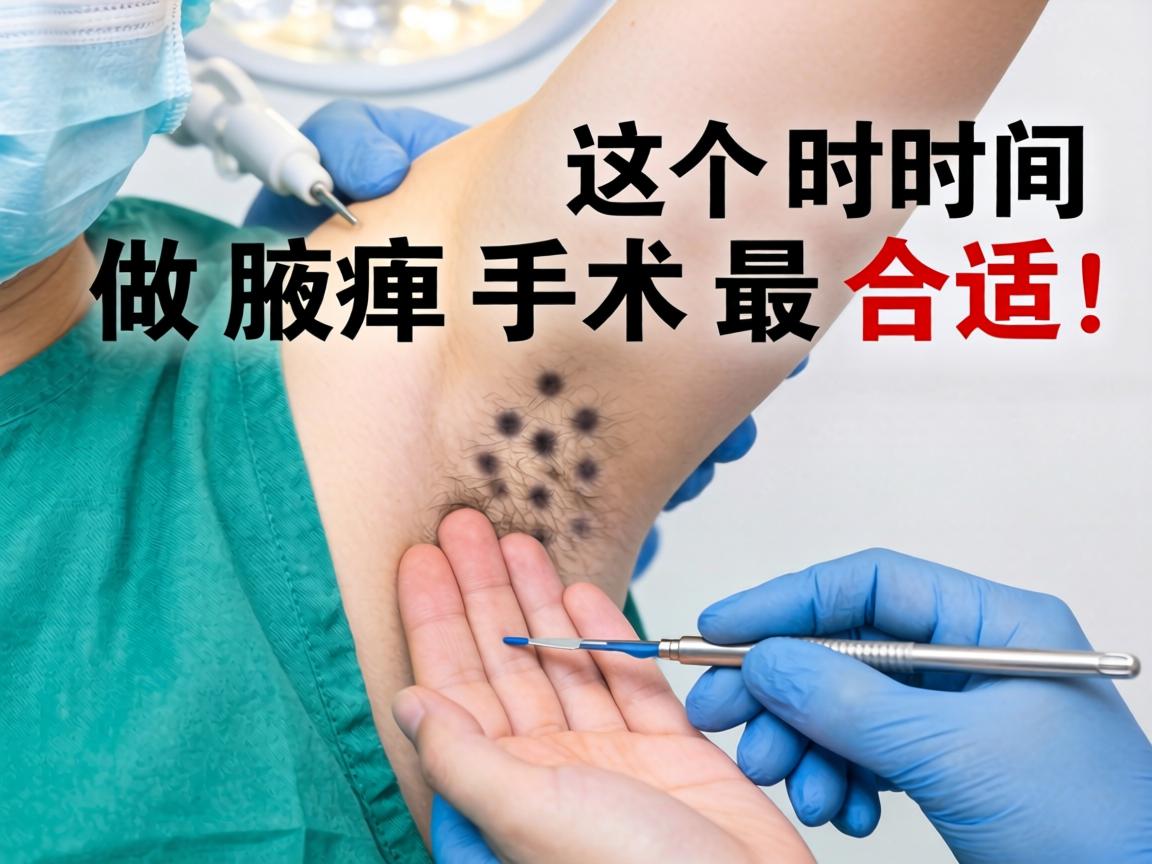 腋臭手术最佳时间，这个时间做腋臭手术最合适！