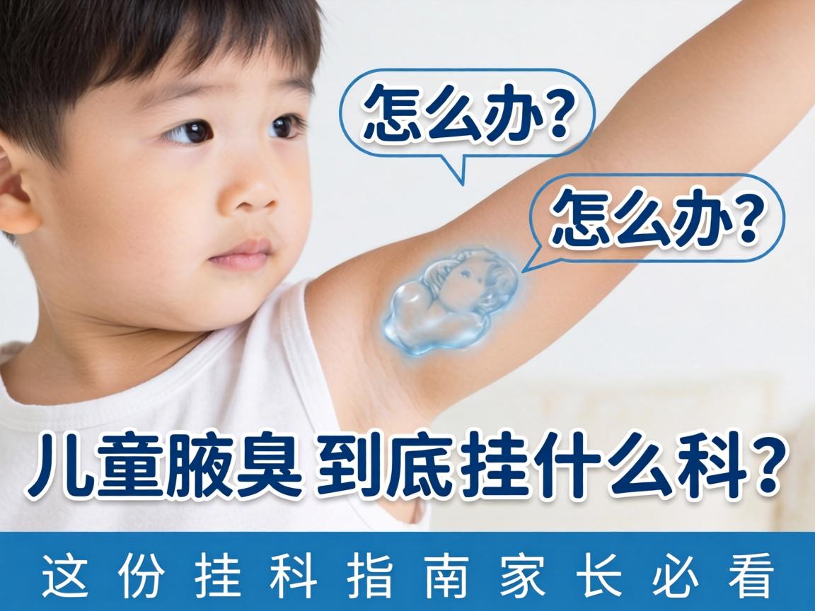 孩子腋臭怎么办？儿童腋臭到底挂什么科？这份挂科指南家长必看