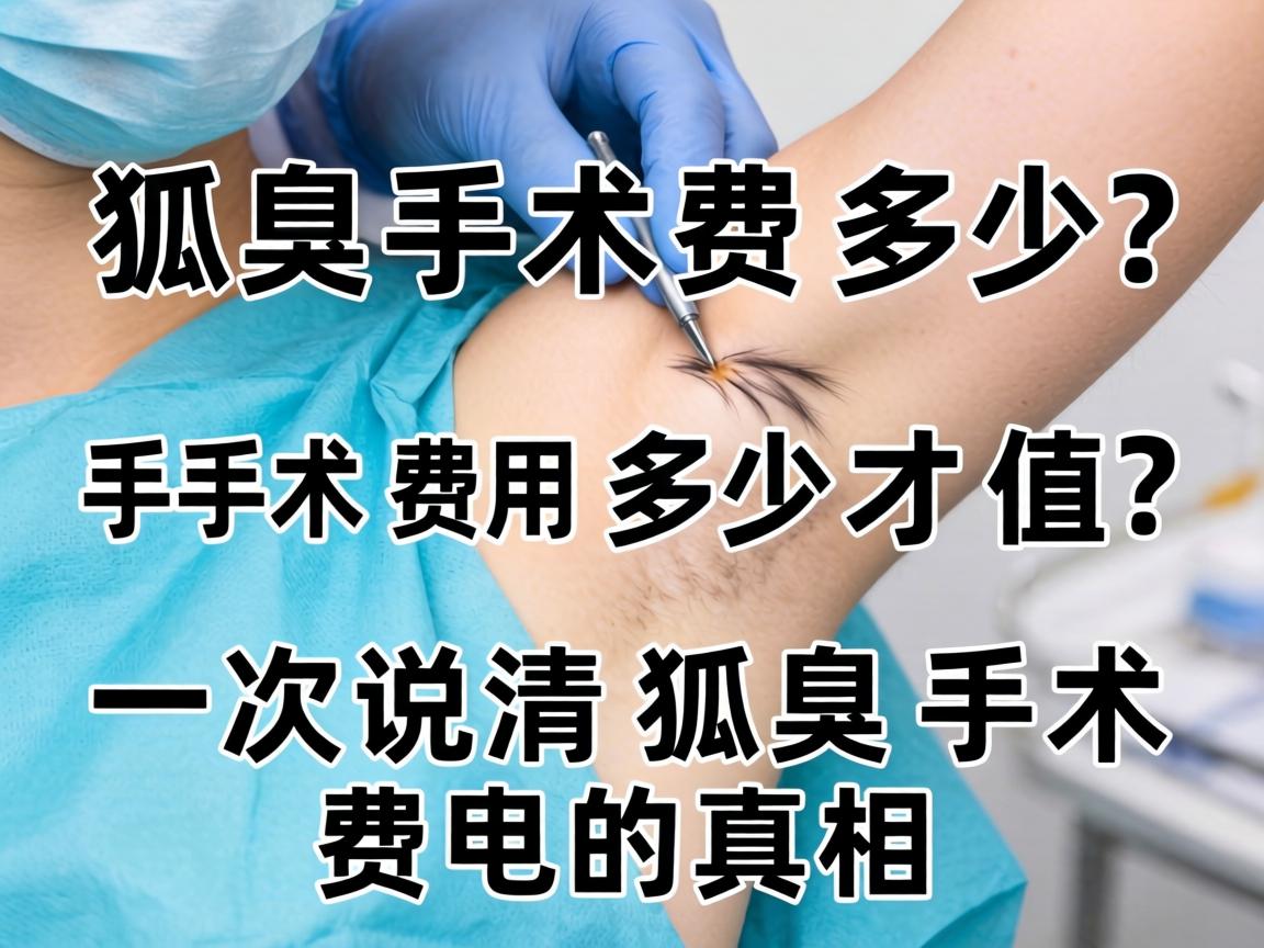 狐臭手术费多少？手术费用多少才值？一次说清狐臭手术费的真相