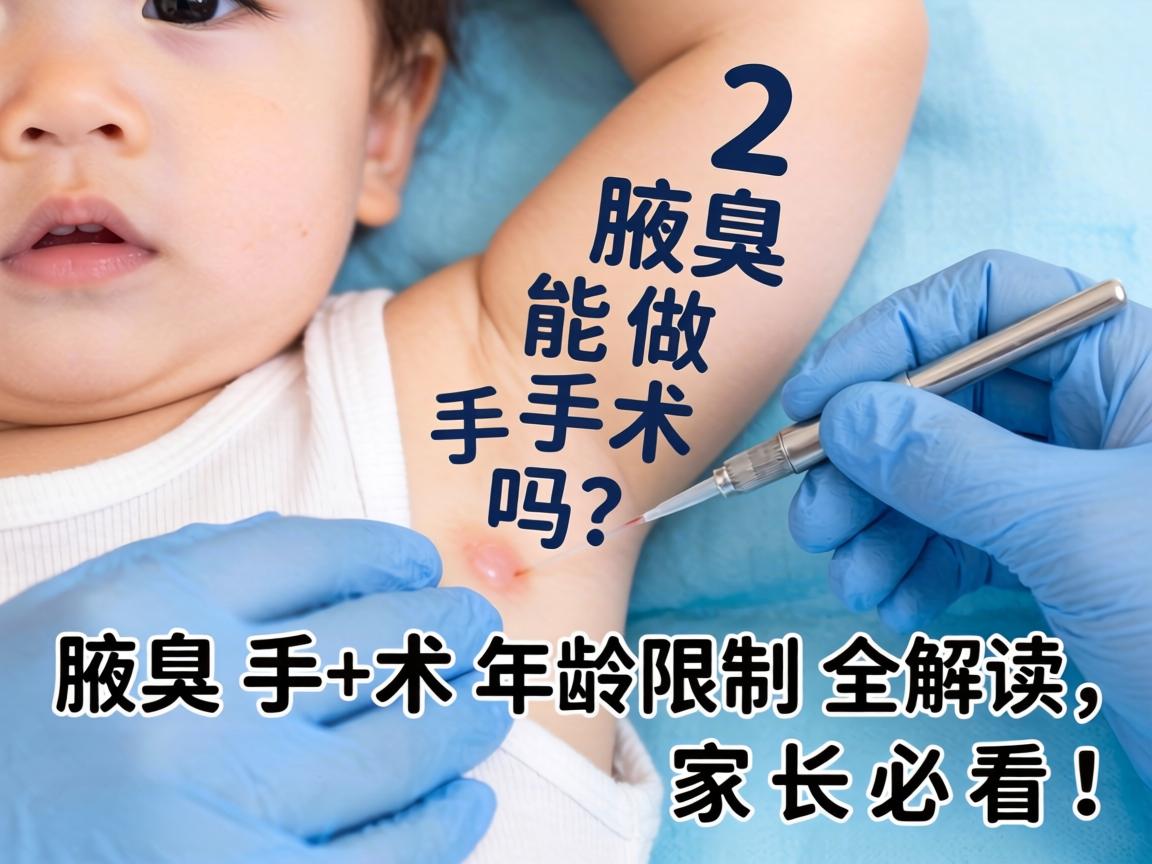 12岁腋臭能做手术吗？腋臭手术年龄限制全解读，家长必看！