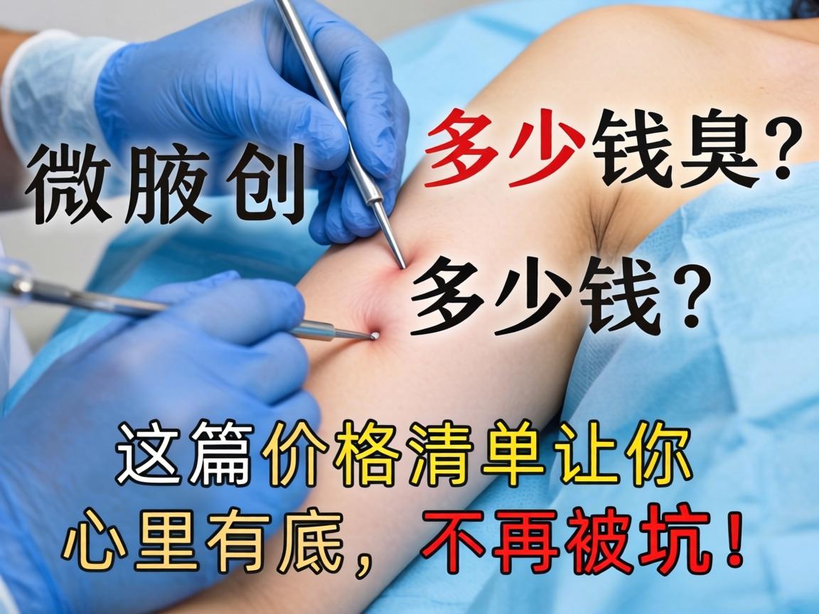 微创腋臭手术多少钱？这篇价格清单让你心里有底，不再被坑！