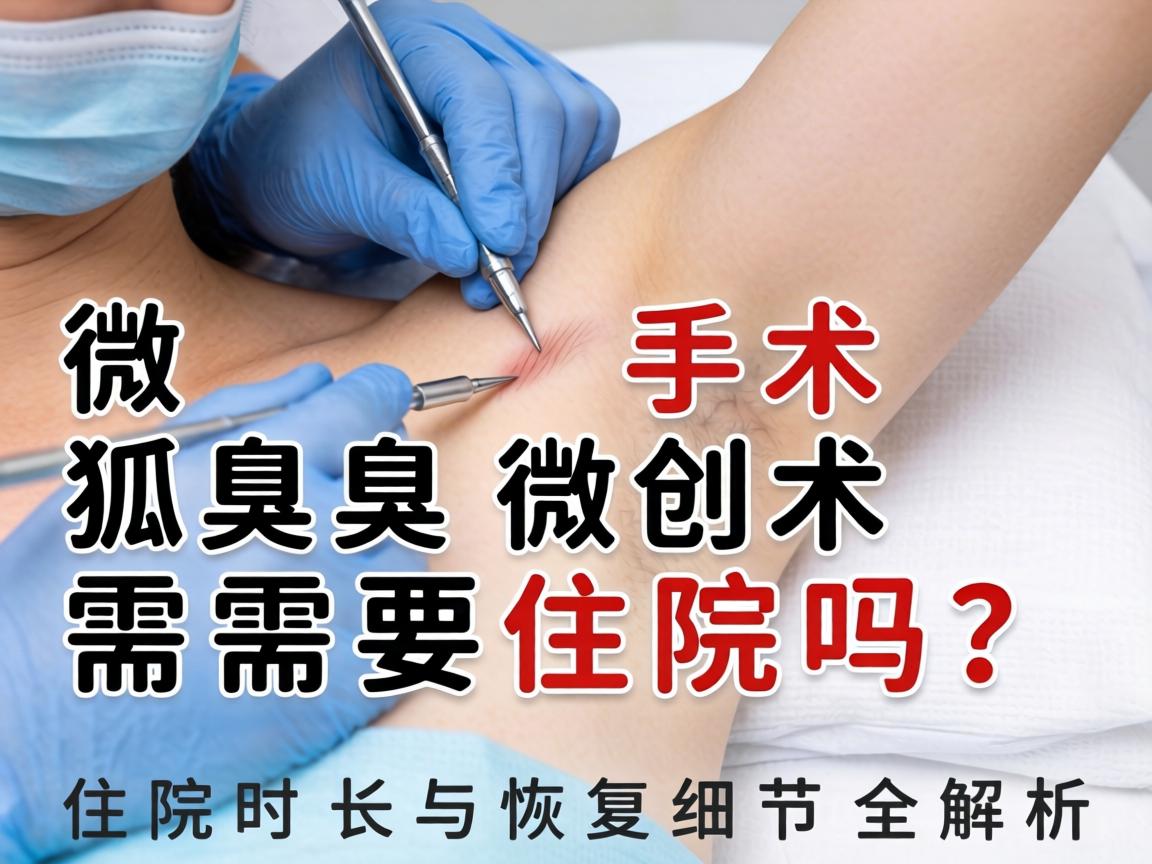 做狐臭微创手术需要住院吗？住院时长与恢复细节全解析