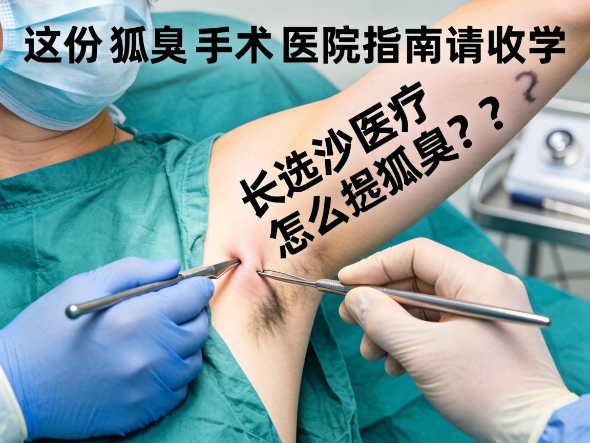 长沙狐臭手术医院怎么选？这份狐臭手术医院指南请收好