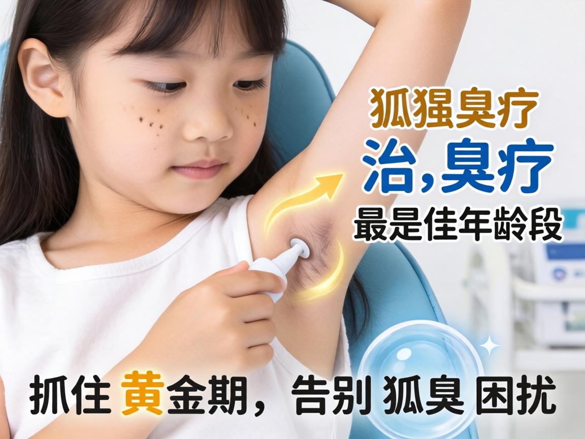 女孩狐臭治疗最佳年龄段，抓住黄金期，告别狐臭困扰