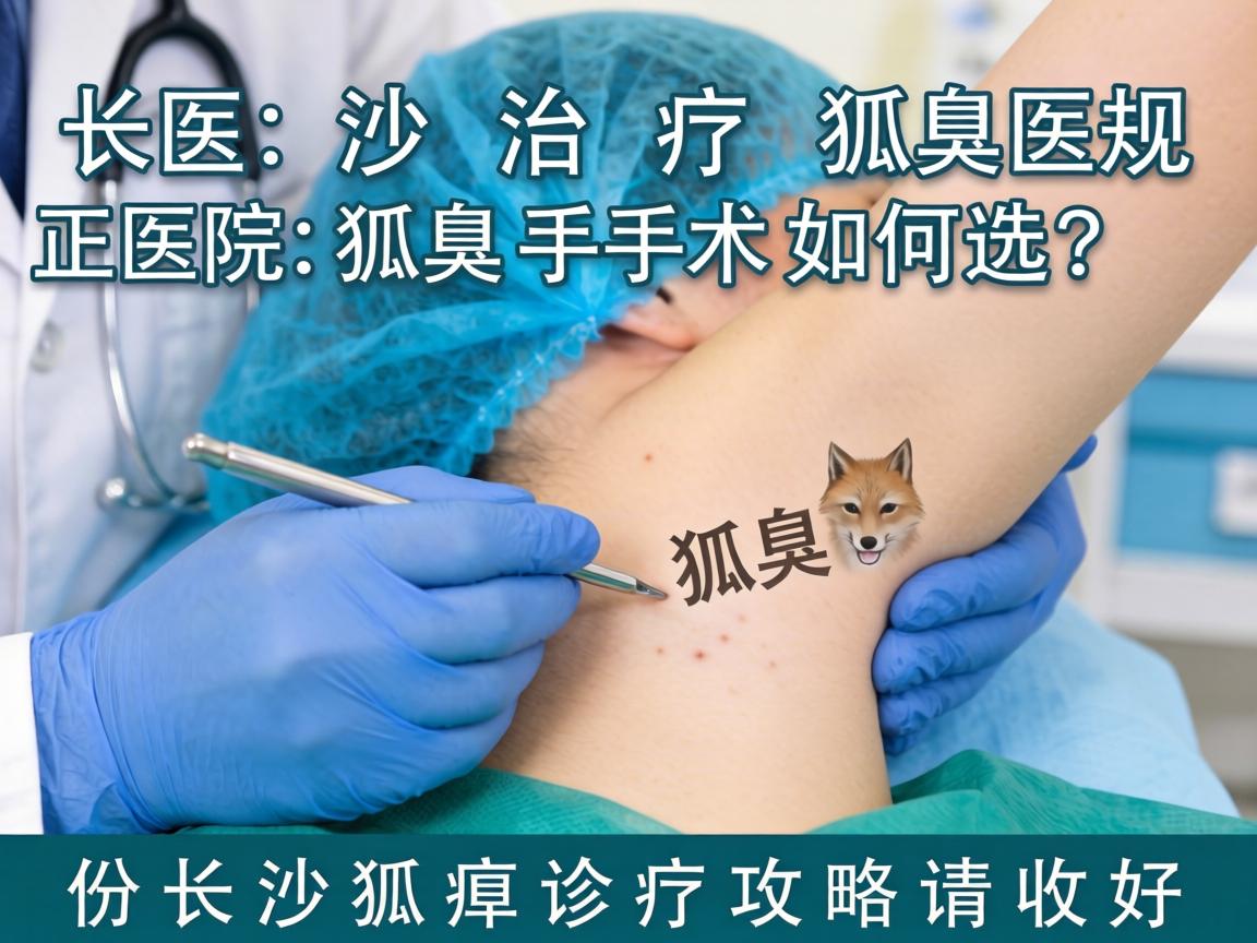 长沙治疗狐臭正规医院，狐臭手术如何选？这份长沙狐臭诊疗攻略请收好