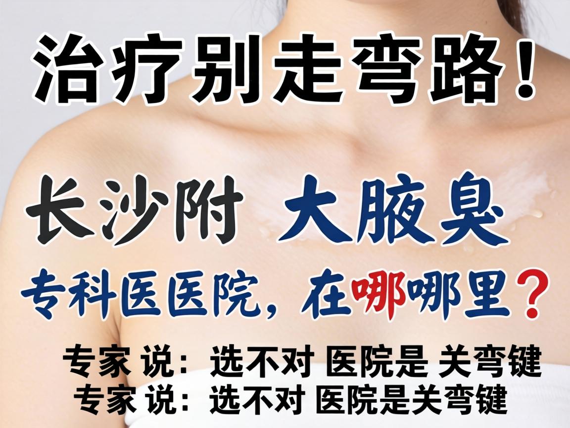 腋臭治疗别走弯路！长沙附大腋臭专科医院在哪里？专家说，选对医院是关键