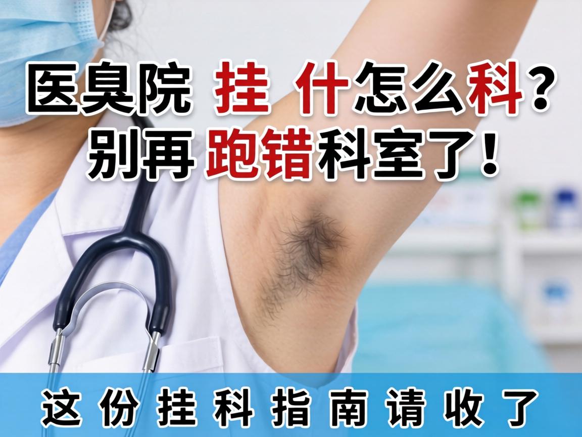 腋臭医院挂什么科？别再跑错科室了！这份挂科指南请收好