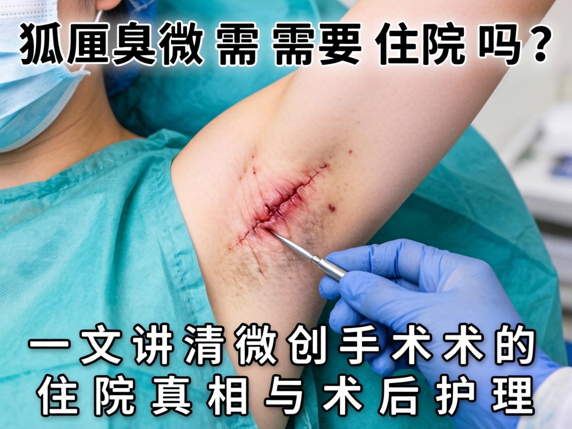 狐臭微创手术需要住院吗？一文讲清微创手术的住院真相与术后护理
