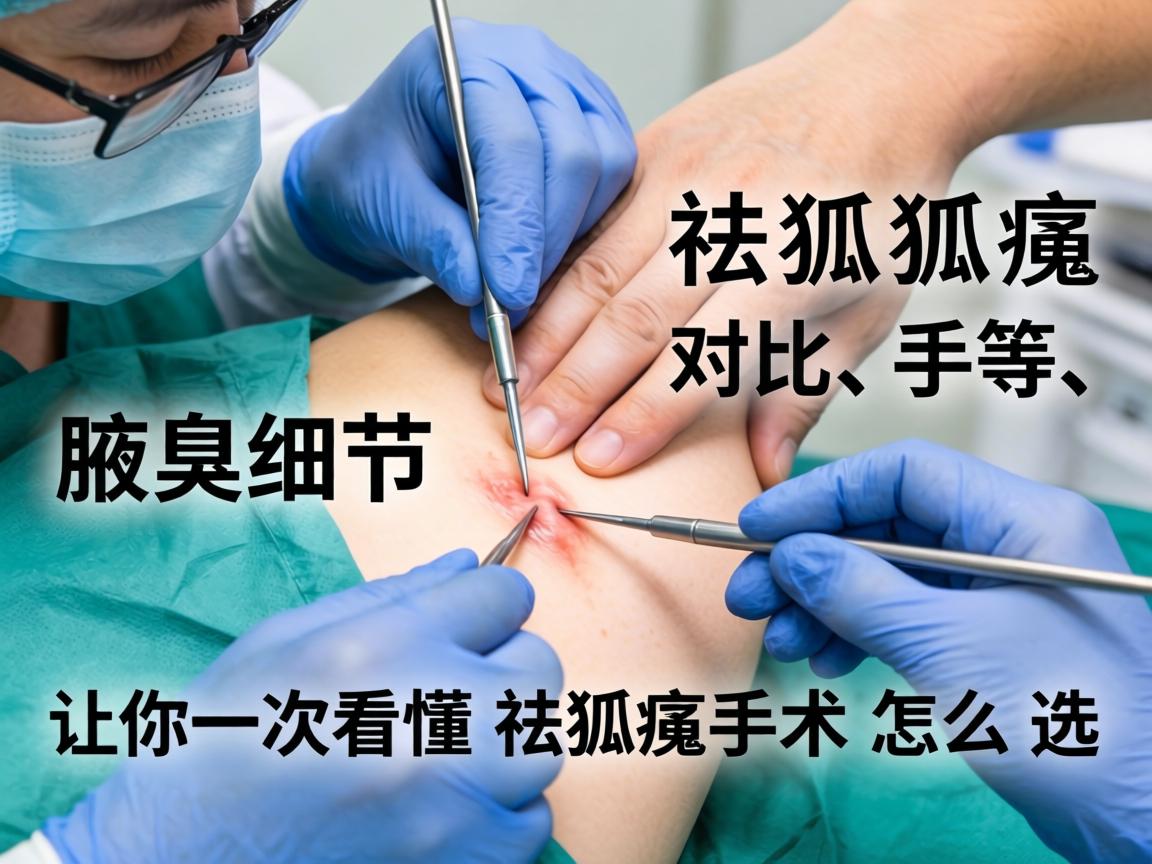 腋臭手术祛狐臭，这些手术对比细节让你一次看懂祛狐臭手术怎么选