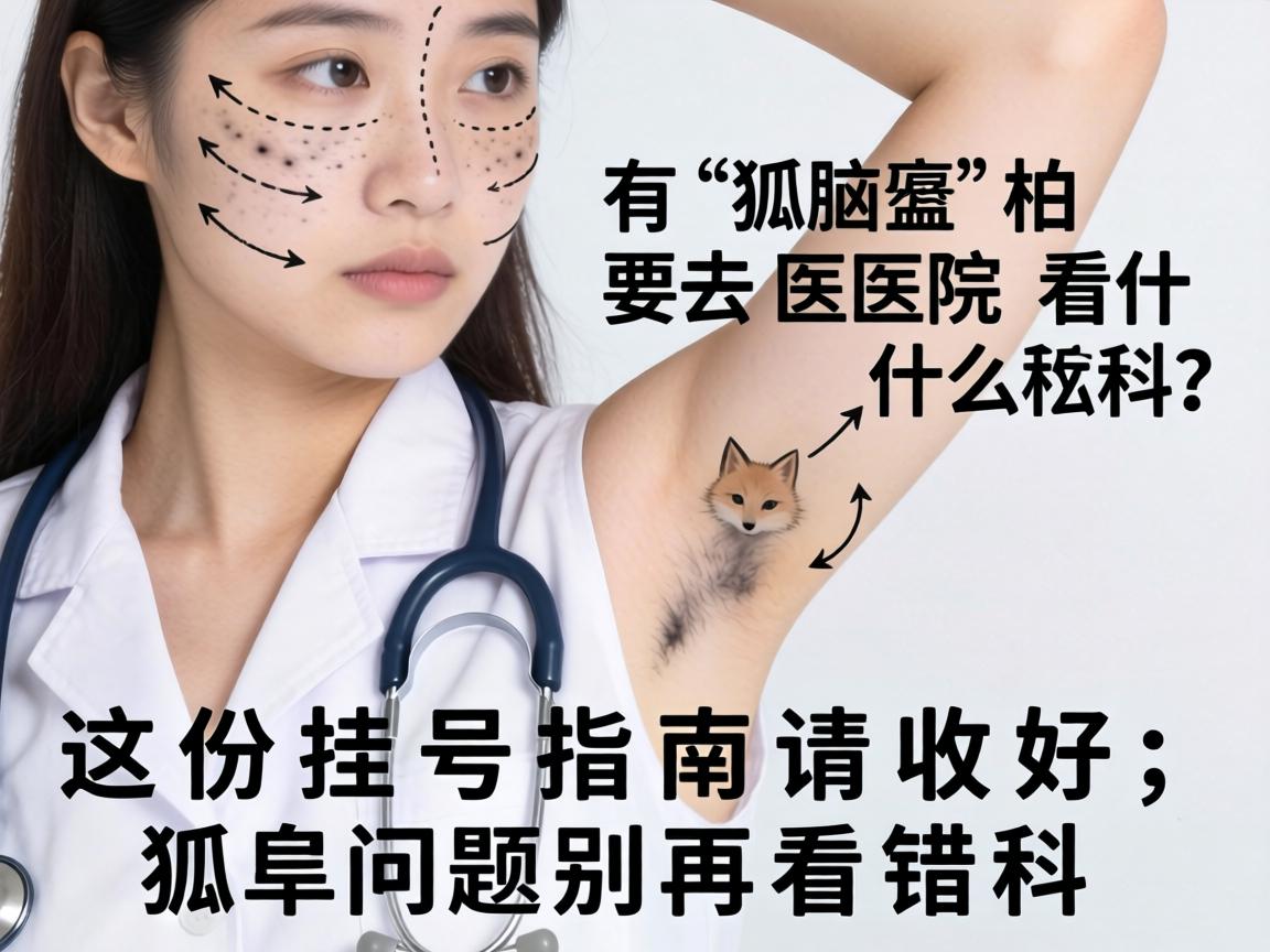 女人有狐臭要去医院看什么科？这份挂号指南请收好，狐臭问题别再看错科