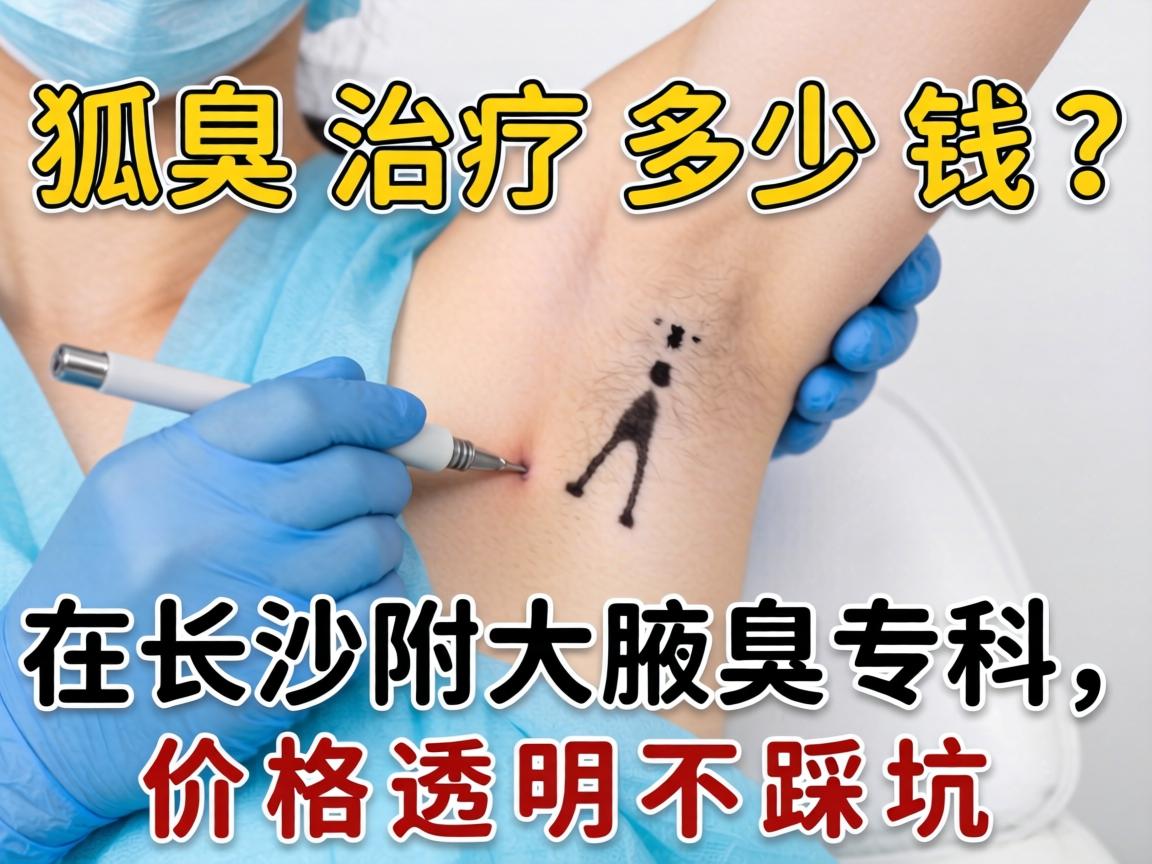 狐臭治疗多少钱？在长沙附大腋臭专科，价格透明不踩坑