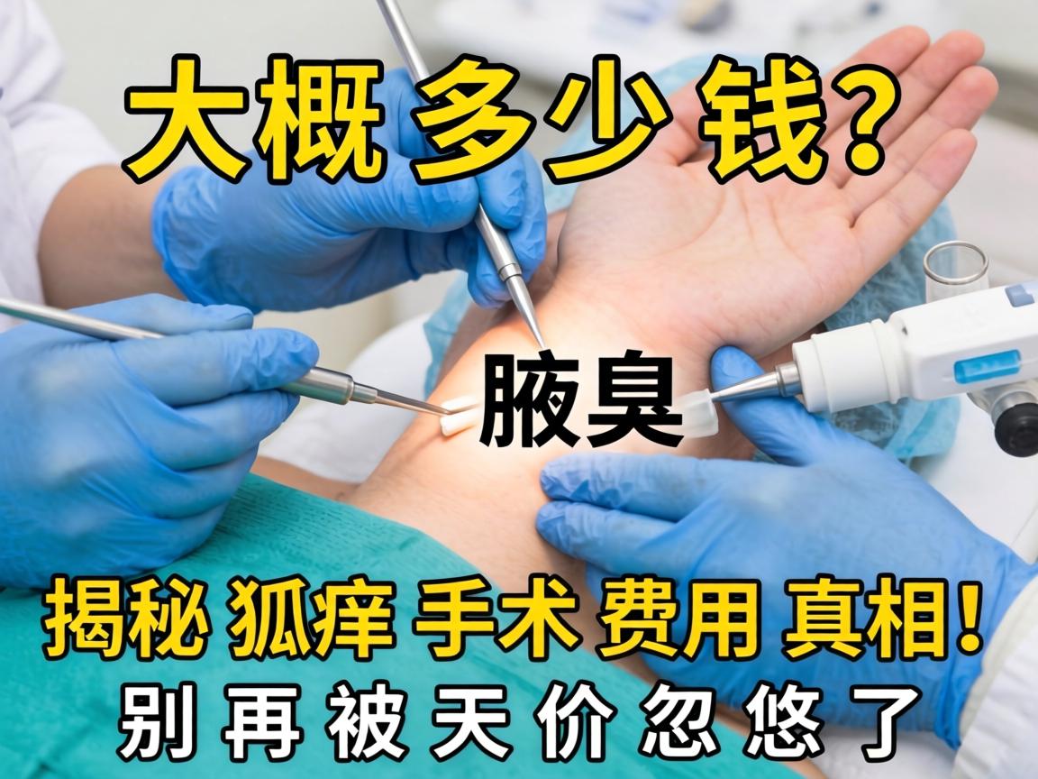 腋臭手术大概多少钱？揭秘狐臭手术费用真相，别再被天价忽悠了