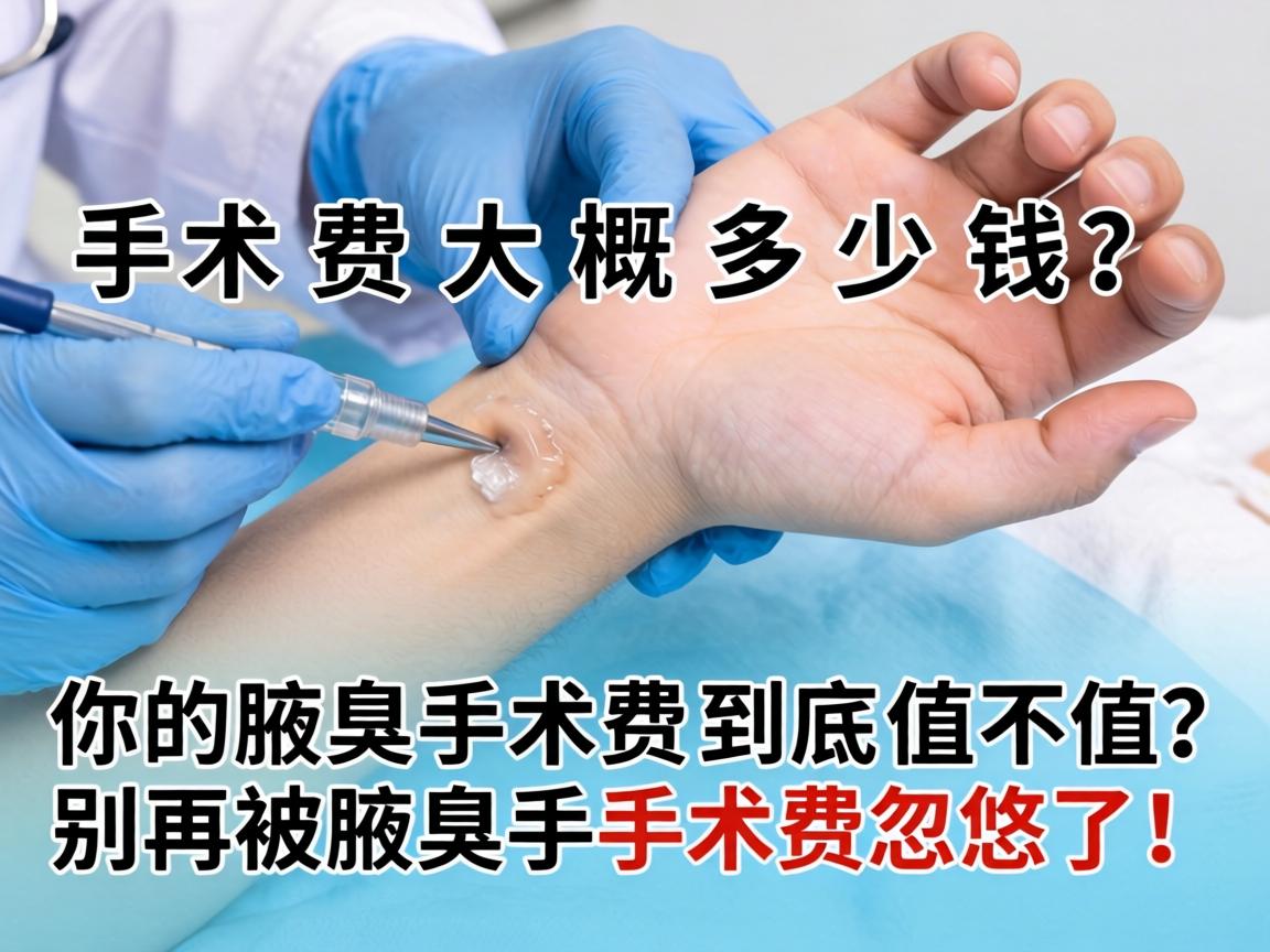 腋臭手术费大概多少钱？你的腋臭手术费到底值不值？别再被腋臭手术费忽悠了！