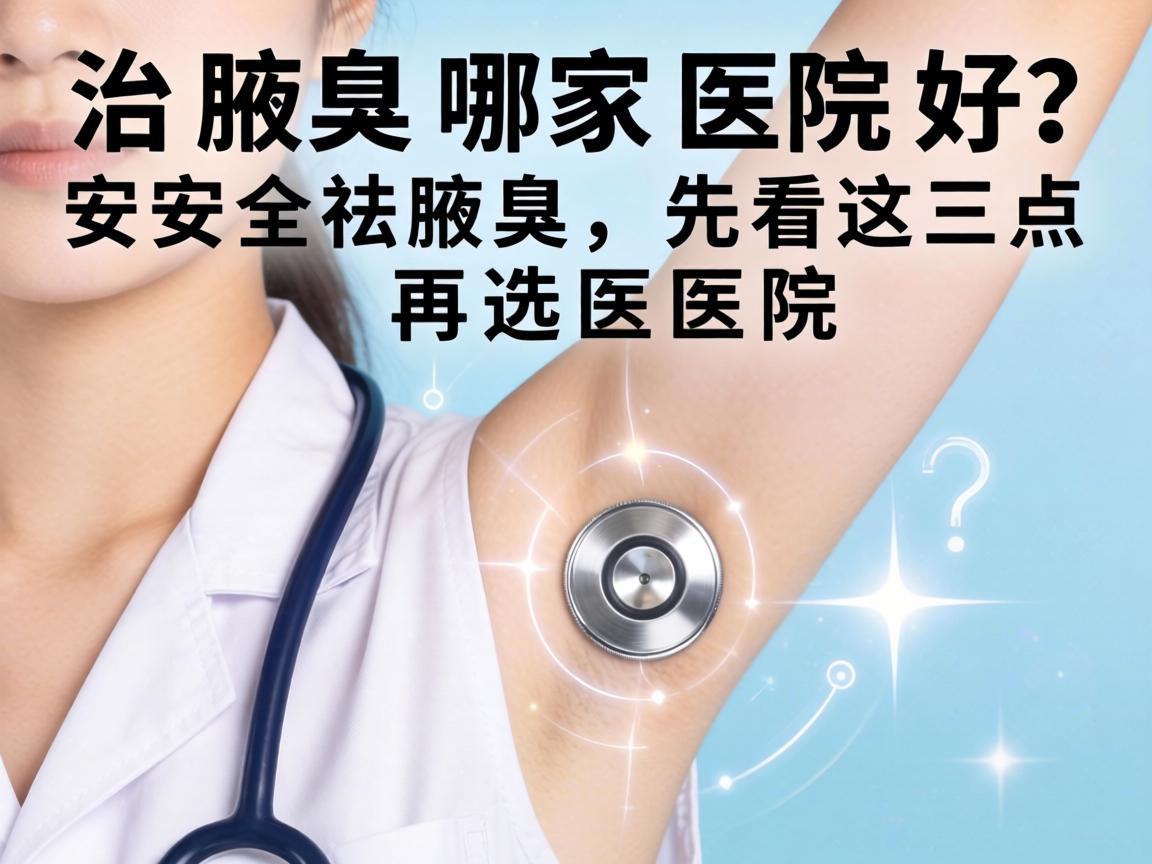 治腋臭哪家医院好？安全祛腋臭，先看这三点再选医院