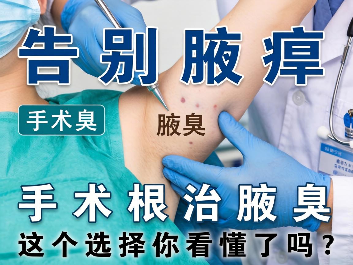 腋臭手术告别腋臭，手术根治腋臭，这个选择你看懂了吗？