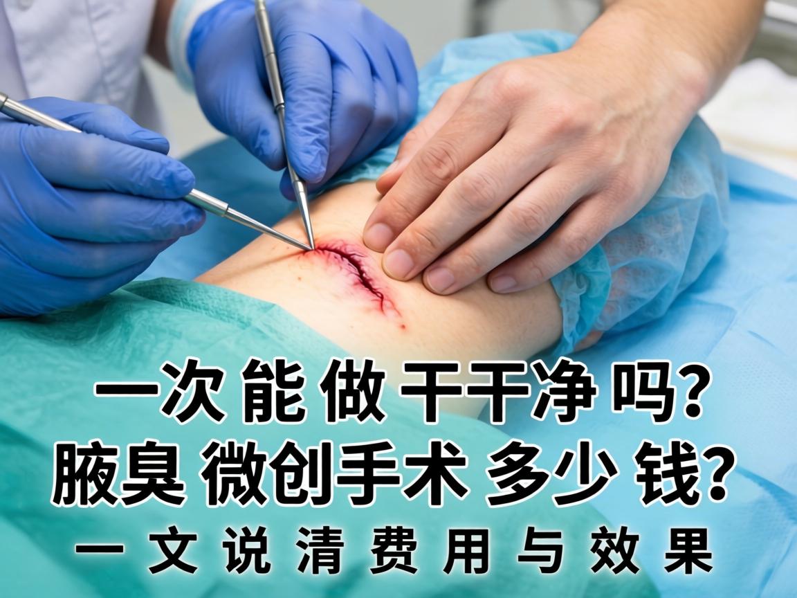 腋臭微创手术一次能做干净吗？腋臭微创手术多少钱？一文说清费用与效果