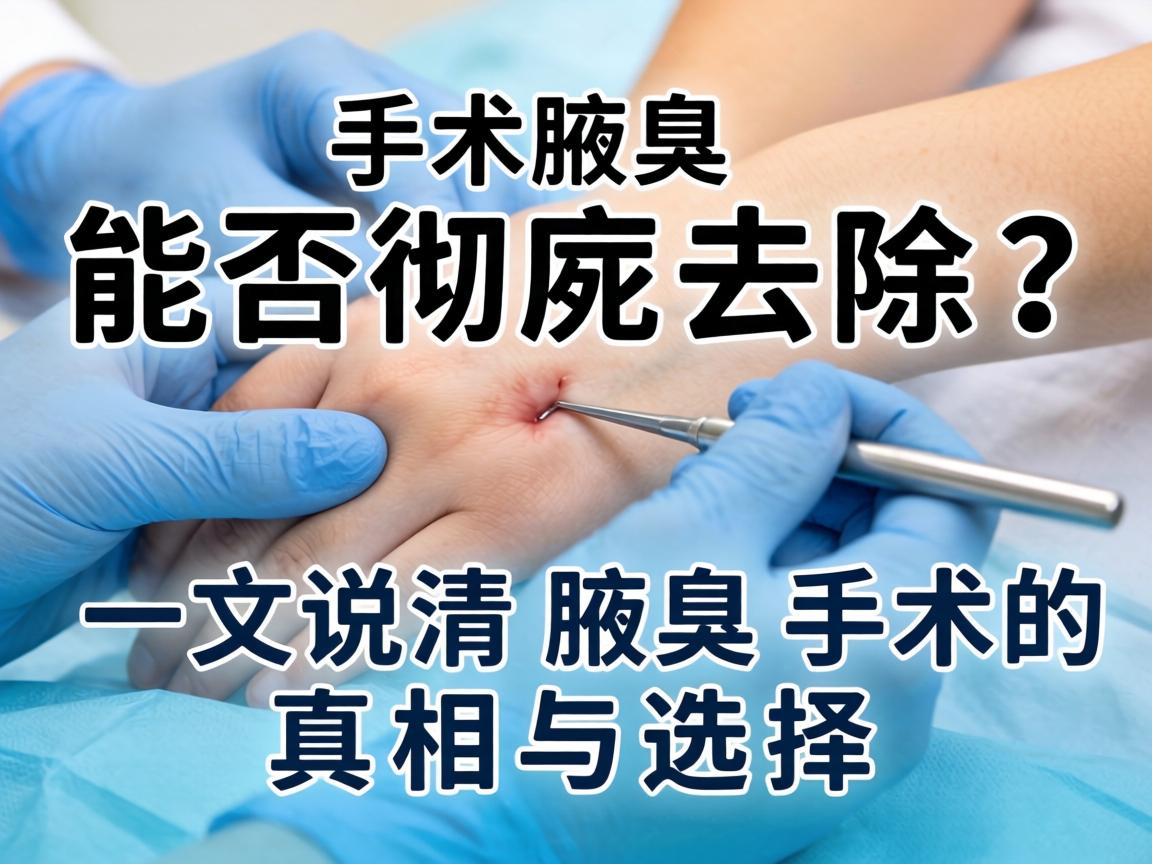 腋臭手术能否彻底去除？一文说清腋臭手术的真相与选择
