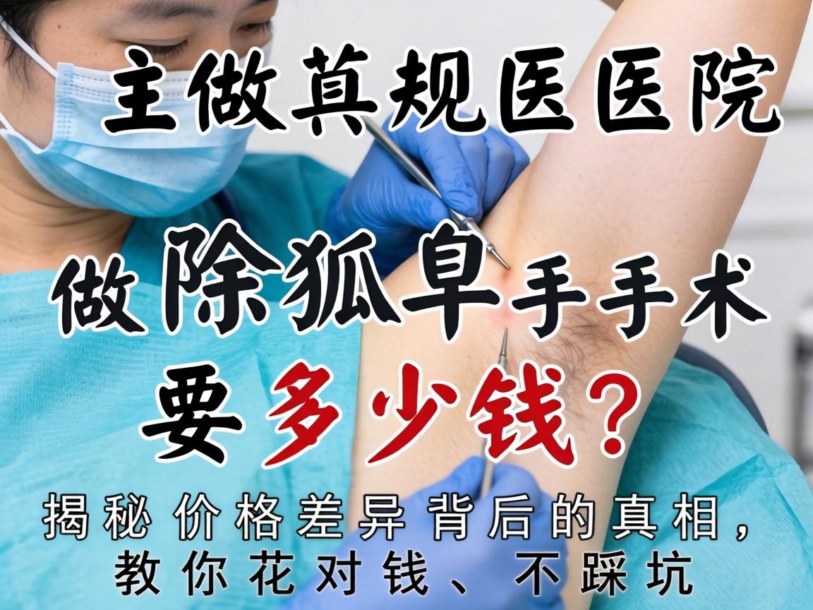 正规医院做除狐臭手术要多少钱？揭秘价格差异背后的真相，教你花对钱、不踩坑