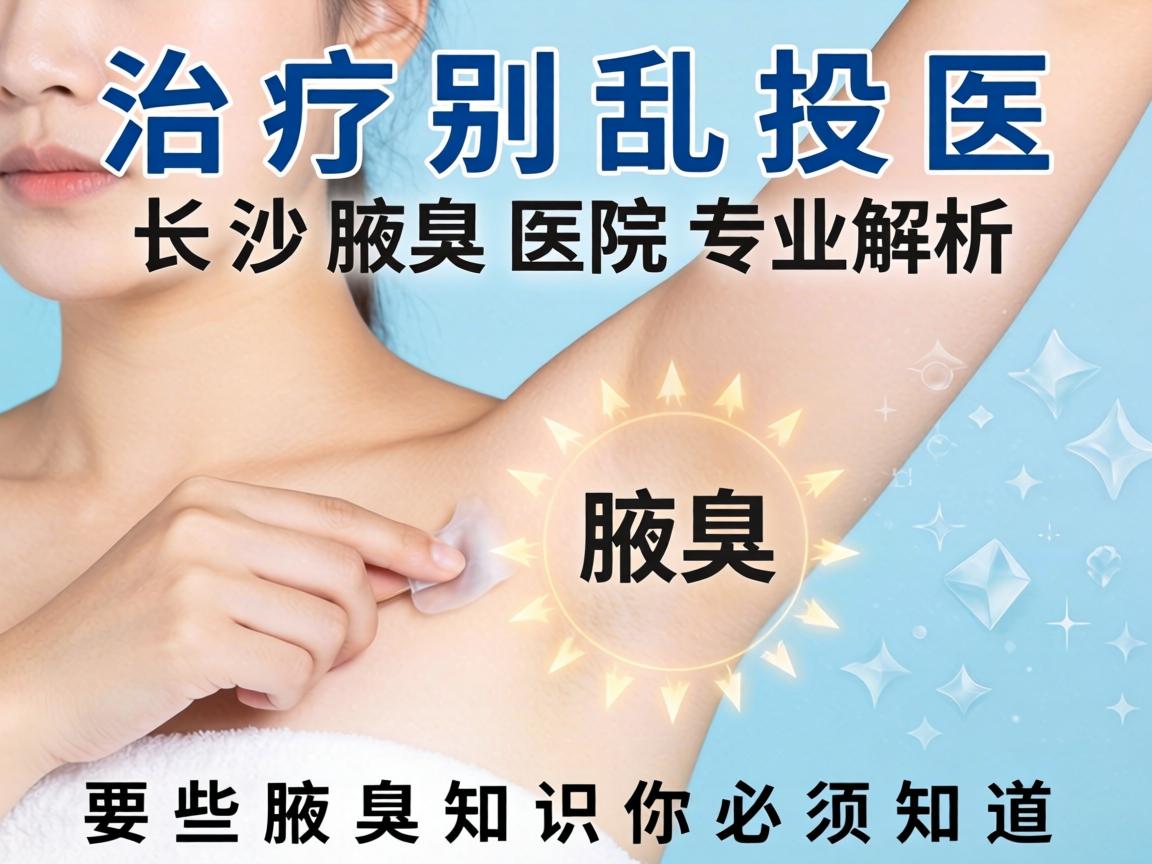 腋臭治疗别乱投医，长沙腋臭医院专业解析，这些腋臭知识你必须知道