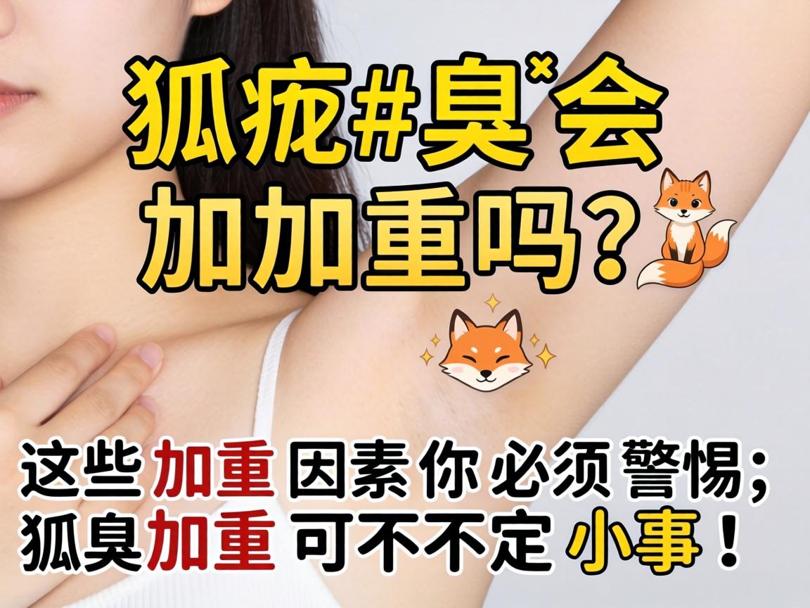 狐臭会加重吗？这些加重因素你必须警惕，狐臭加重可不是小事！