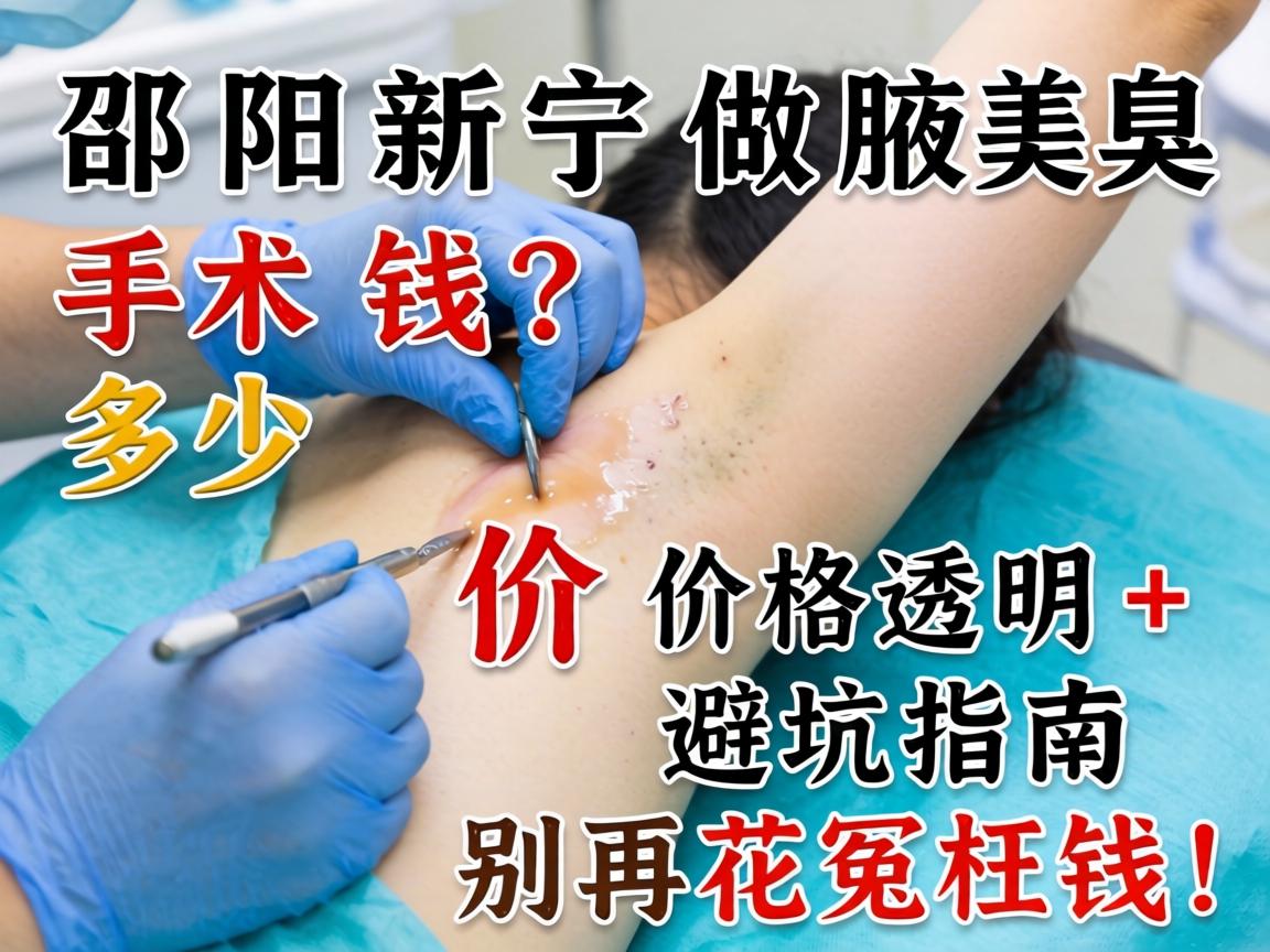 邵阳新宁做腋臭手术多少钱？价格透明+避坑指南，别再花冤枉钱！