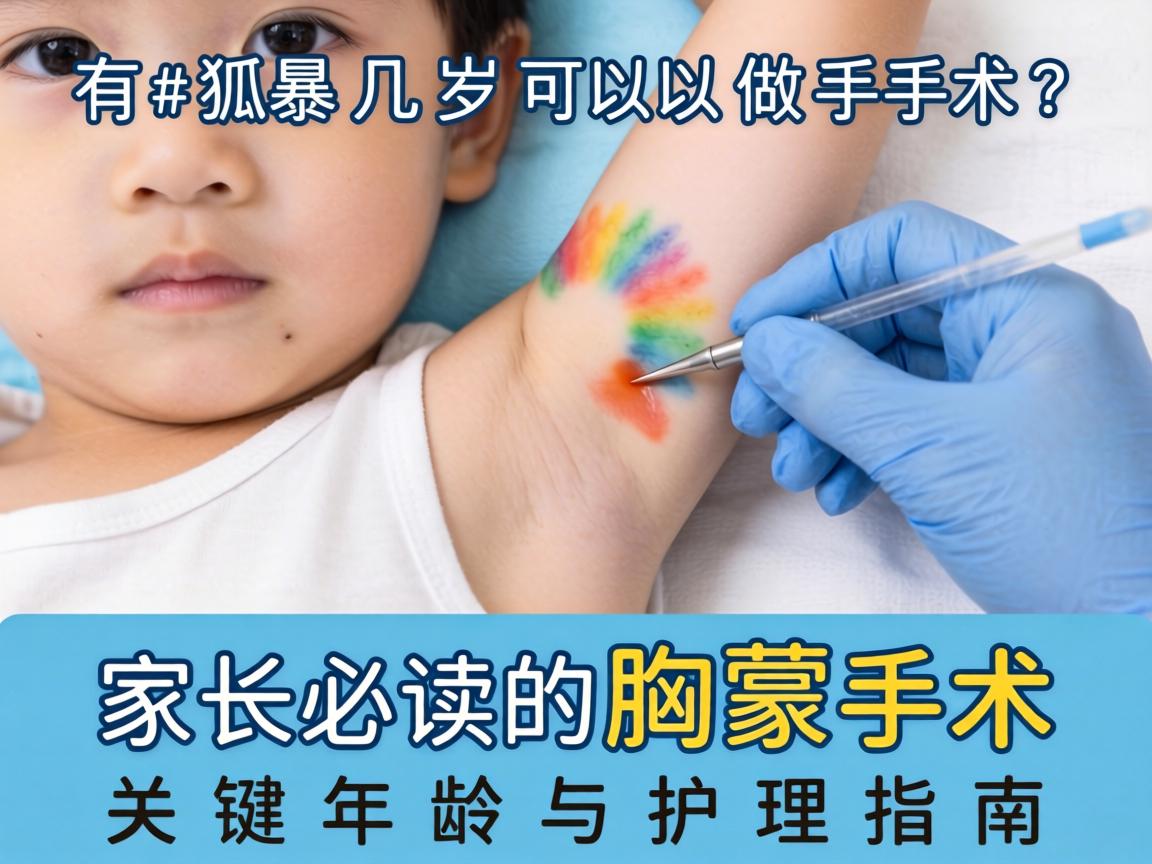 儿童有狐臭几岁可以做手术?家长必读的腋臭手术关键年龄与护理指南 儿童有狐臭几岁可以做手术?家长必读的腋臭手术关键年龄与护理指南
