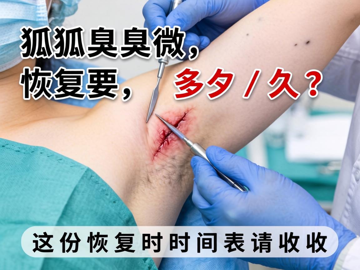 狐臭微创手术恢复要多久？这份恢复时间表请收好