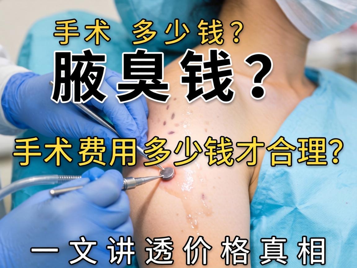腋臭手术多少钱?手术费用多少钱才合理?一文讲透价格真相 腋臭手术多少钱?手术费用多少钱才合理?一文讲透价格真相
