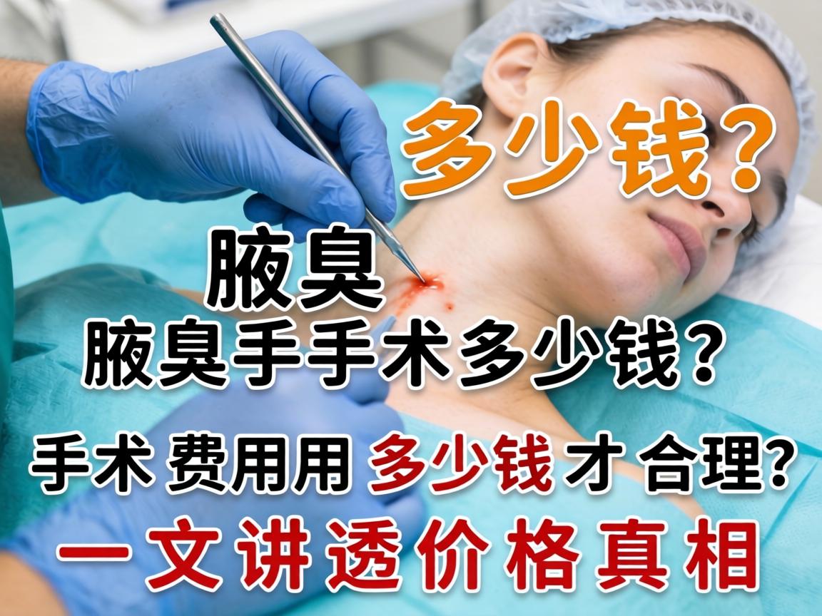 腋臭手术多少钱?手术费用多少钱才合理?一文讲透价格真相 腋臭手术多少钱?手术费用多少钱才合理?一文讲透价格真相