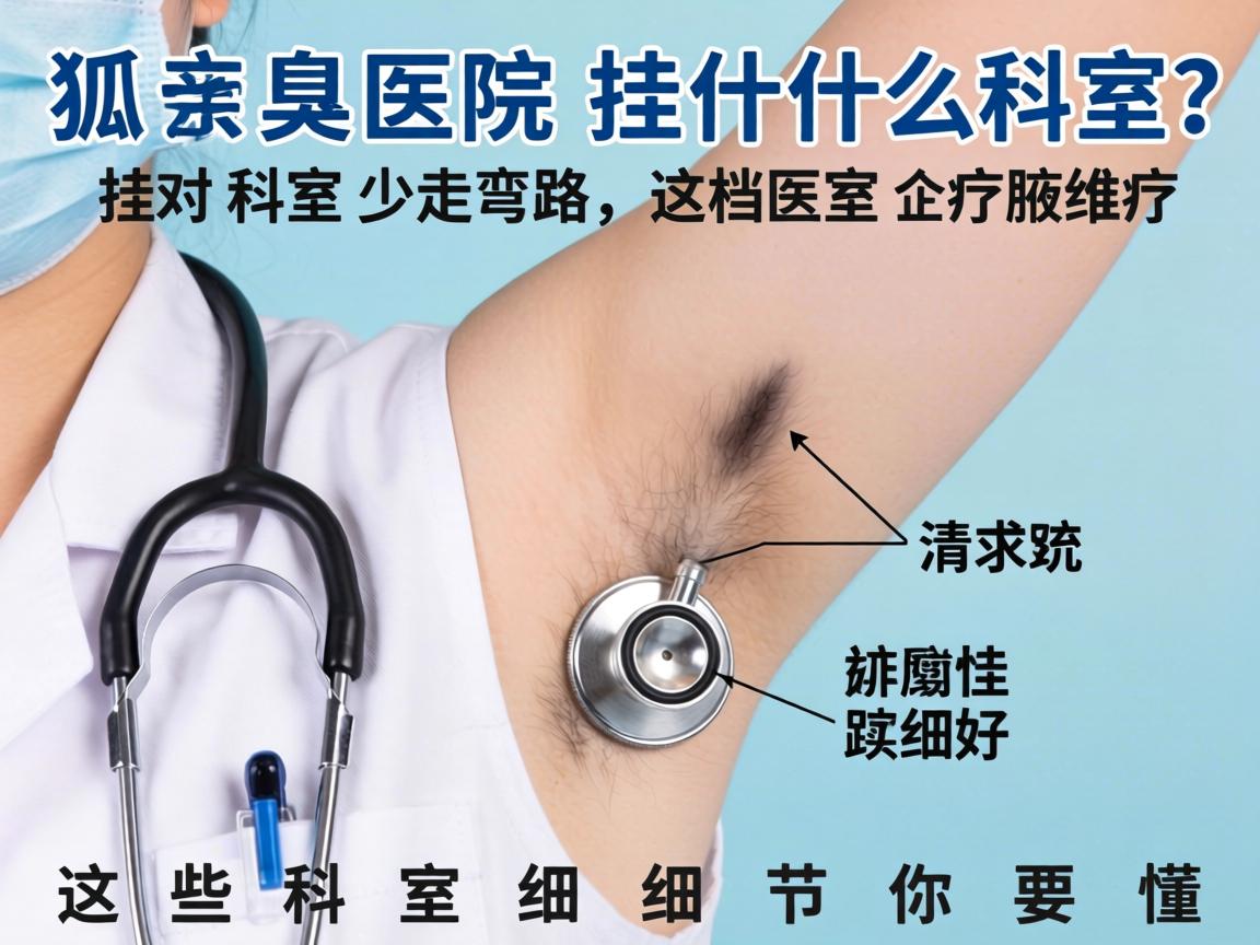 狐臭去医院挂什么科室？挂对科室少走弯路，这些科室细节你要懂