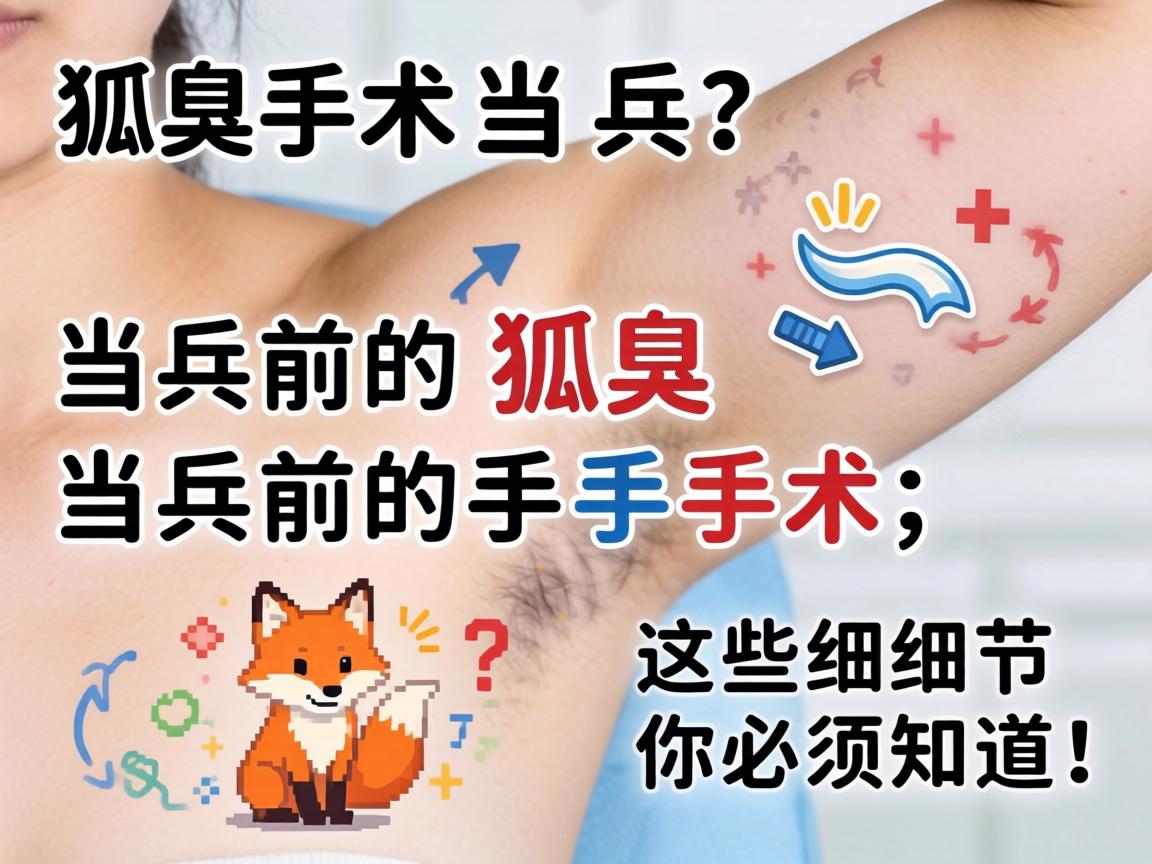 狐臭手术当兵?当兵前的狐臭手术,这些细节你必须知道! 狐臭手术当兵?当兵前的狐臭手术,这些细节你必须知道!