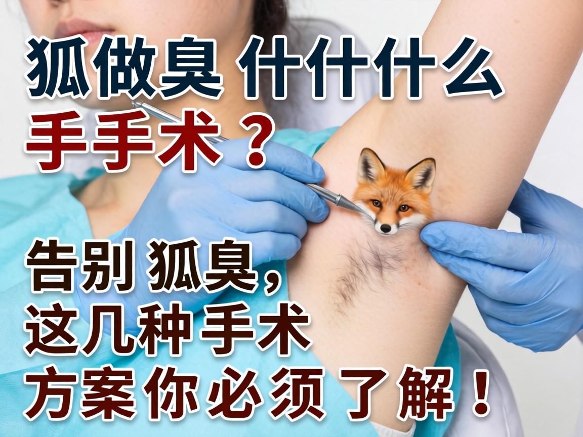 狐臭做什么手术？告别狐臭，这几种手术方案你必须了解！