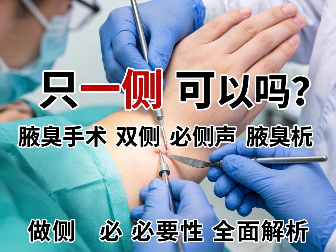 腋臭手术只做一侧可以吗？腋臭手术双侧必要性全面解析