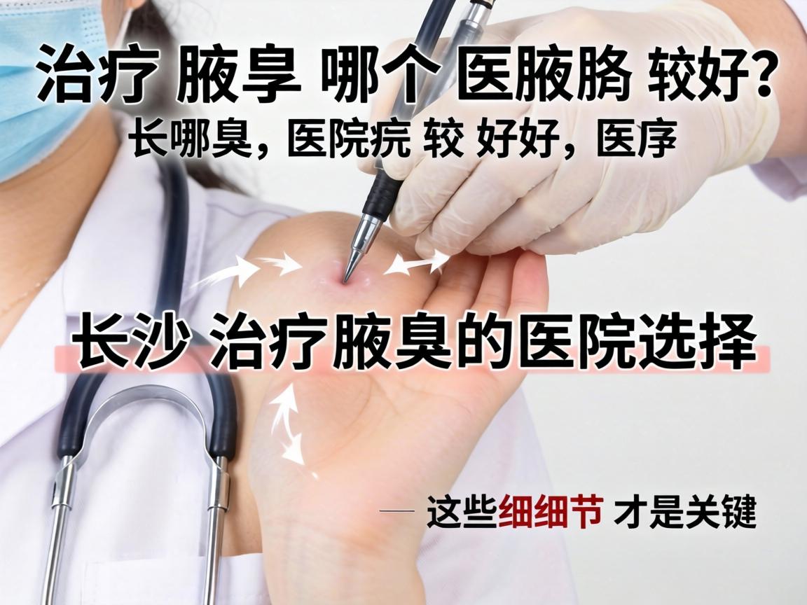 治疗腋臭哪个医院较好？长沙治疗腋臭的医院选择，这些细节才是关键