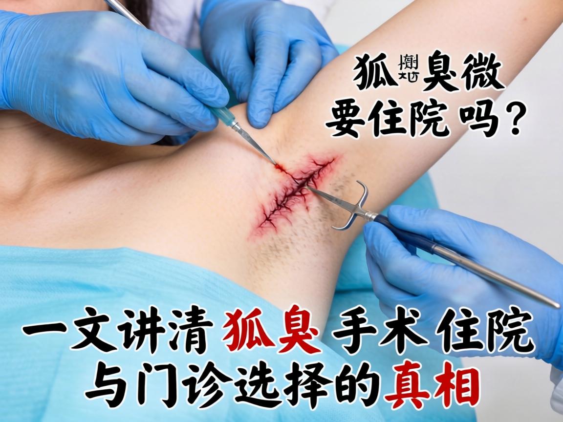 狐臭微创手术要住院吗?一文讲清狐臭手术住院与门诊选择的真相 狐臭微创手术要住院吗?一文讲清狐臭手术住院与门诊选择的真相
