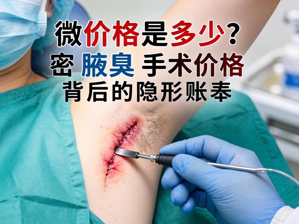 腋臭微创手术价格是多少？解密腋臭手术价格背后的隐形账本