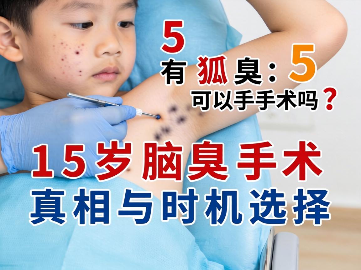 15岁有狐臭可以手术吗？15岁腋臭手术的真相与时机选择